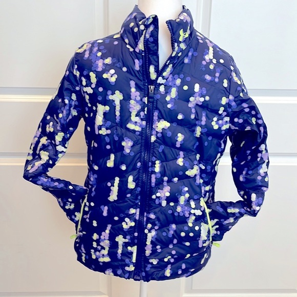Girls Under Armour SZ L infrared cold gear jacket.Zip front & pockets.Excellent - Picture 1 of 12